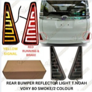 TOYOTA VOXY NOAH 80 2016-2019 DRAGON REAR BUMPER LAMPU LAMP REFLECTOR BRAKE LIGHT LED RUNNING SIGNAL