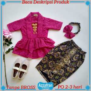 Kebaya Remple Laksmi Tanpa BROSS | Baju Brokat Adat Jawa Sunda Anak Perempuan | Kostum Carnaval