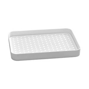 Tea Serving Tray Dish Draining Drying Tray Water Tray for Sink Coffee Table Tray Kitchen Counter Utensil Holder Dish Drainer