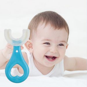 U-Shape Toothbrush Cleaning Kid Toothbrush 360° Silicone Kids Toothbrush/Berus Gigi Bayi / 幼儿U型牙刷
