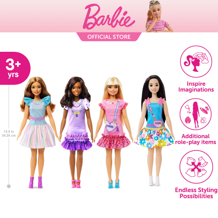 My First Barbie Doll For Preschoolers with Soft Posable