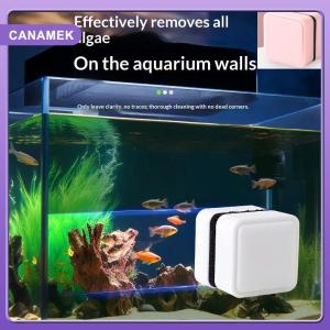 【CANAMEK】 Mini Square Magnetic Brush Aquarium Glass Cleaner Scratch-Resistant Glass Cleaner Magnetic Brush For Small Aquarium Fish Tank