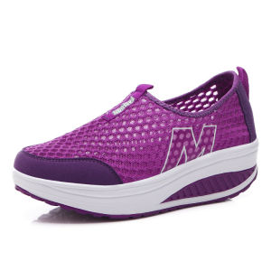 [Free Shipping] New Spring And Summer Collection: Breathable WomenS Shoes Casual Athletic Shoes Platform Shoes Wedge Heels And Mesh Sneakers