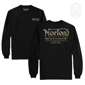 Blandwire Cloth Norton Longsleeve T-Shirt Original Branded Pria Tebal Bikers Custom Culture Long Sleeve Kaos Motor klasik Norton vintage distro Blandwire