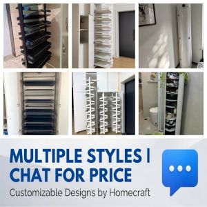 360 Rotating Shoe Cabinet Space Saving Shoe Rack High Capacity Organizer Customize Design Color BTO Condo HDB Entryway Storage