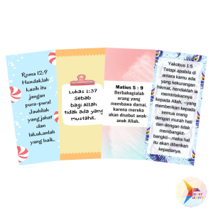 Storycraftsid Pembatas Buku - Ayat Emas Alkitab Random Semua Ayat Natal Paskah Dan Ibadah Minggu