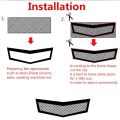 Car Grill Mesh Honeycomb Mesh Grille Sheet Jaring Bumper Grill Bumper Depan Grill Pelindung Cover Mobil Aksesoris Eksterior Mobil. 