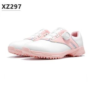 PGM Women Golf Shoes Waterproof Anti-skid Womens Light Weight Soft Breathable Sneakers Ladies Knob Strap Sports Shoes XZ297