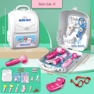 [ FREESHIP ] Đồ chơi vali hướng nghiệp cho bé định hướng nghề nghiệp bác sĩ nấu ăn trang điểm kỹ sư