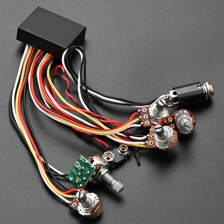 Il circuo preamplificatore equalizzatore EQ attivo e passivo a 3 bande per bassi è adatto per il pickup dei bassi 18 Il circuo preamplificatore equalizzatore EQ attivo e passivo a 3 bande per bassi è adatto per il pickup dei bassi 18