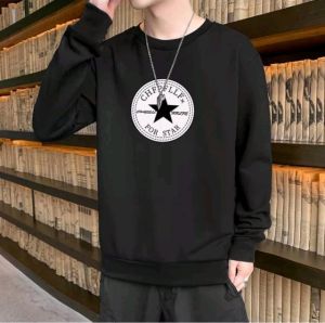 Bisa COD Sweater Keren Crewneck Elegan Kaos Pria Trendy Sweatshirt Kasual Sweter Cowok Baju For Star