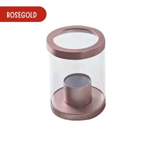Mini Round Transparent Box - Bloom Box Bulat Transparan - Kotak Kado Kerajinan Buket Bunga GB003