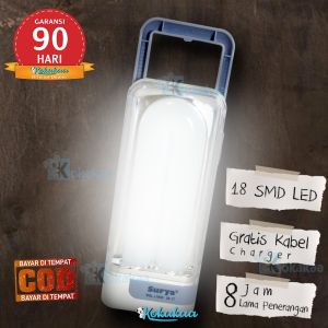 COD Surya Lampu LED Emergency 1830 Light 18 LED SMD Rechargeable 8 Hours Type02