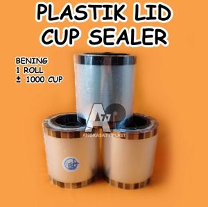 Plastik Lid Sealer Cup Buah 1000CUP / Seal Cup / Tutup Gelas