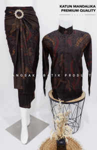 Batik katun couple / batik katun / baju batik couple / batik set / batik lengan panjang / rok set