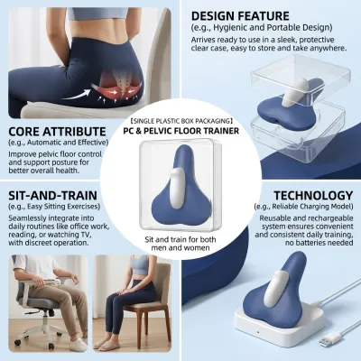 Unisex Pelvic Floor Muscle Training equipment - Made of medical-grade silicone this device massages the pelvic floor muscles improving bladder control and pelvic floor health.