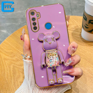 เคสชุบ6i Realme ลายการ์ตูนแฟชั่นเคสโทรศัพท์อเนกประสงค์สำหรับ5i Realme/Realme 5S/Realme 5/หมีรุนแรง