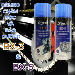 Combo bảo dưỡng sên Otech rửa sên và dưỡng sên BX-3 và BX-5