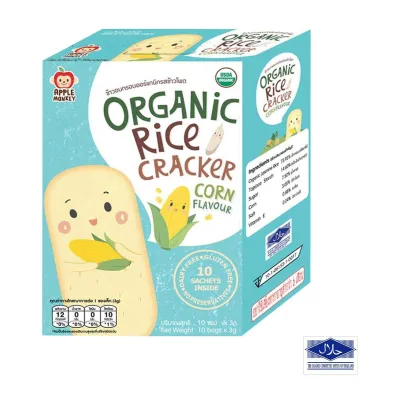 Apply Monkey Organic Rice Cracker Corn