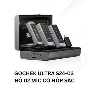 Micro thu âm không dây GoChek Ultra S24 / D01 Ultra - Microphone chuyên dụng dành cho điện thoại