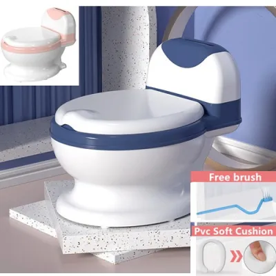 Ready Stock Real Potty Training Simulation Auto Bear Toilet Baby Kids Travel Toilet Squatty Potty Baby tandas budak