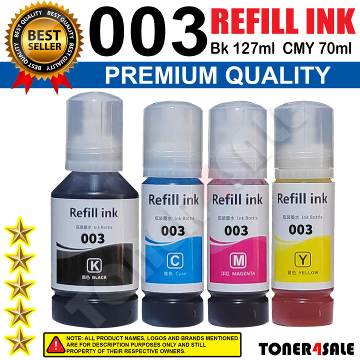 Premium Ink 003 Refill for Epson L Series | Lazada PH