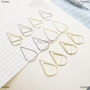 [COD] FUSHI0 50 cái Kẹp Giấy Hình Giọt Nước Kim Loại kẹp đánh dấu sách dễ thương Kawaii văn phòng phẩm