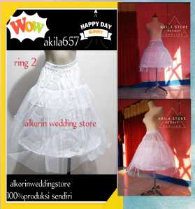 petikut/ perticoat rok pengembang gaun pengantin ring 3 JALA