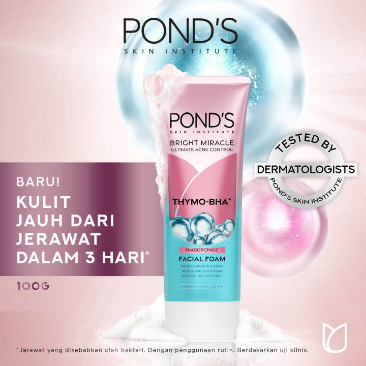 Pond's Bright Miracle Ultimate Acne Control Facial Foam 100G | Lazada ...