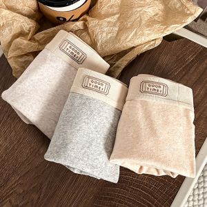 SEA JJT Mens Cotton Boxer Briefs Breathable Antibacterial Comfortable Elastic Underwear