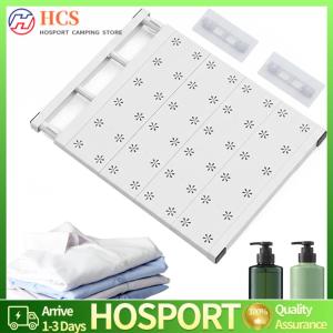 【HCS】 Closet Tension Shelf & Rod Expandable Storage Rack Adjustable Organizer for Cabinet Wardrobe Cupboard Kitchen Bathroom