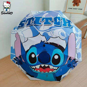SHUNAICHI Halloween Christmas Disney Stitch Sunumbrella Cartoon Lilo & Stitch Umbrella UV Protection 3 Folding Portable Sunshade for Women and Children Gifts