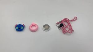 สร้อยคอซิลิโคน แบบนิ่ม ลายการ์ตูนน่ารัก ป้องกันการสูญหาย พร้อมตัวหยุด ปรับได้ สําหรับ Airtag