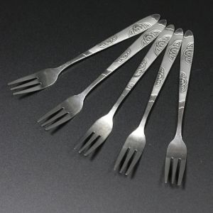 Combo 10 thìa rĩa inox uống cafe cán hoa văn đẹp