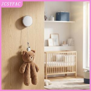 JCSYFAC Automatic Retractable Wall Mounted Towel Rack No Drill Self Adhesive Installation for Modern Home Bathrooms