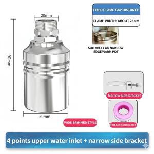 Malaysia Ready Stock 304 Stainless Steel Automatic Float Valve Toilet Water Level Controller Injap Pelampung Air Tangki
