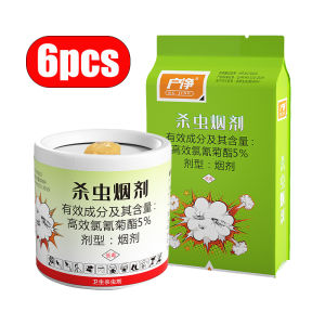 Japan 6pcs Smoke Insect Agent Elastic Herbal Insecticide Smoke Pest Control Cockroach Fumigant Cockroach Killer Smoke
