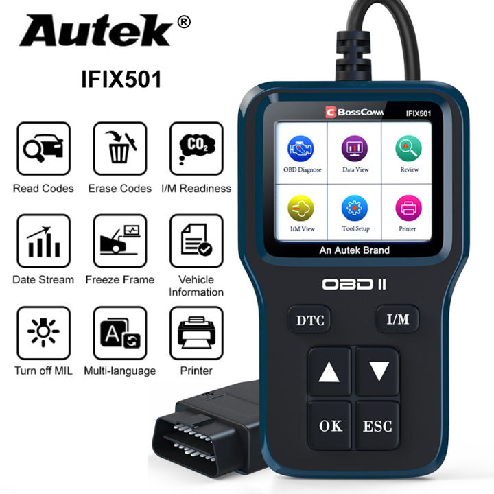 Autek IFIX501 OBD2 Scanner Check Engine Clean Code Reader Automotive ...