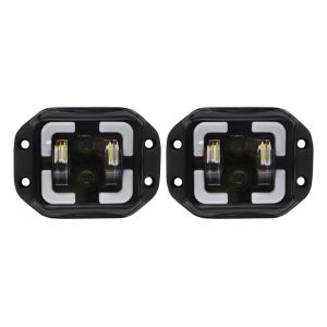 ไฟวิ่งไฟหน้ารถมอเตอร์ไซค์แบบ Led ออฟโร้ดเวลากลางวัน4.5นิ้วฟลัชเมาท์โคมไฟแสงไฟแต่งรถสัญญาณเลี้ยว12V 24V