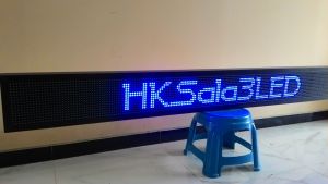 Running Text Biru 20x170cm Wifi Outdoor