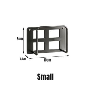 Nexlent 1Pc No-Drill Wall Mount WiFi Router Storage Shelf Punch-Free Bracket for Set-Top Box Cable Organizer