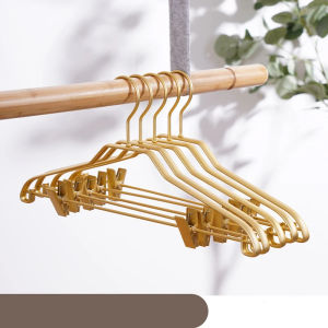 Multifunctional Space Alloy Clothes Hangers Suit Hanger Closet Organizer 10PCAnti-slip Trousers Rack Skirt Pants Drying Rack