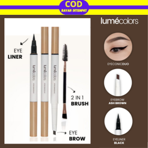 Lumecolors Eyeconic Duo Pensil Alis Waterproof & Tahan Lama