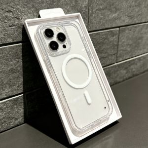 Luxury Original For Magsafe Magnetic Wireless Charging Case For iPhone 17 16 18 Pro Max 16 Plus Clear Acrylic Hard Cover Fundas