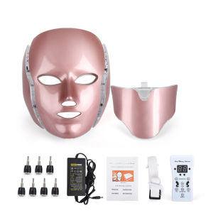 DECINIEE 7 Colors LED Facial Mask with Neck Skin Rejuvenation Anti-againg Whitening Skin Therapy Mask Face Care Beauty Device Home Spa