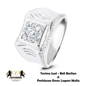 Cincin Berlian Pria Fashion Semanggi - SMG 5864