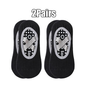 2Pair Anti-slip Yoga Socks Women Breathable Indoor Sports Ballet Dance Pilates Socks