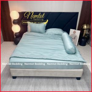 🦚LỤA TENCEL 40S🦚 Chăn Ga Gối Tencel 40s Tự Nhiên Mát Mềm Mịn Bộ 5 Món Gồm Chăn _ Nemtot Bedding