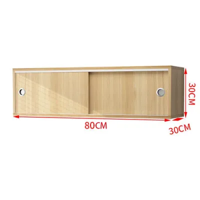 HEKEY Kitchen Cabinets Storage Wall Cabinets Wall Mounted Wardrobes Moving Door Bedroom Hanging Cabine