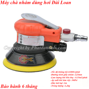 Máy chà nhám dùng hơi YUNICA 8402 - Máy xoa khí nén Đài Loan - Đường kính giấy 125mm - Bảo hành 6 tháng